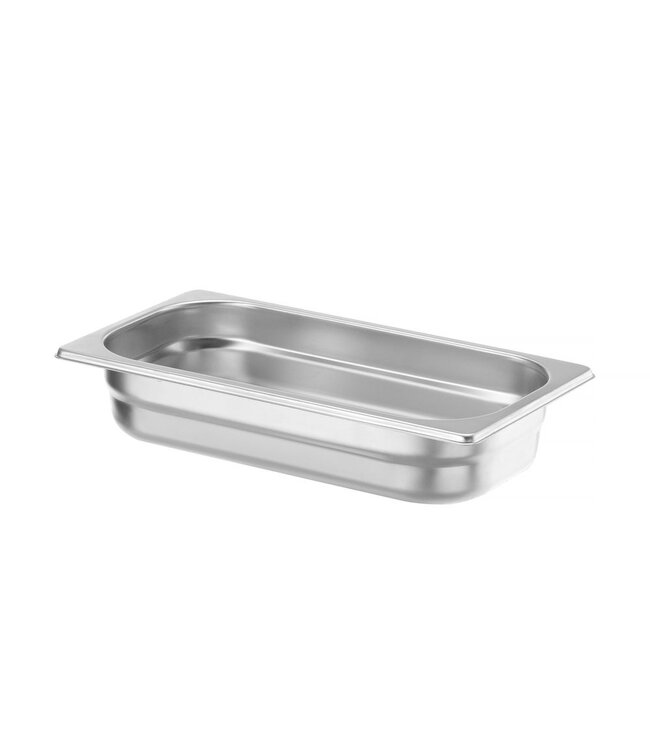Gastronormbak rvs 1/3-065 mm diep 2,5 ltr geperforeerde bodem zonder greep Profi Line- Hendi