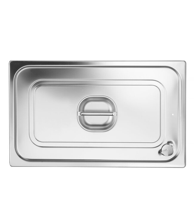 Gastronormdeksel rvs 1/1 waterdicht m/siliconenafdichting voor Profi Line GN containers- Hendi