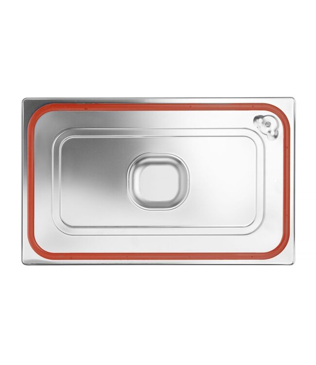 Gastronormdeksel rvs 1/1 waterdicht m/siliconenafdichting voor Profi Line GN containers- Hendi