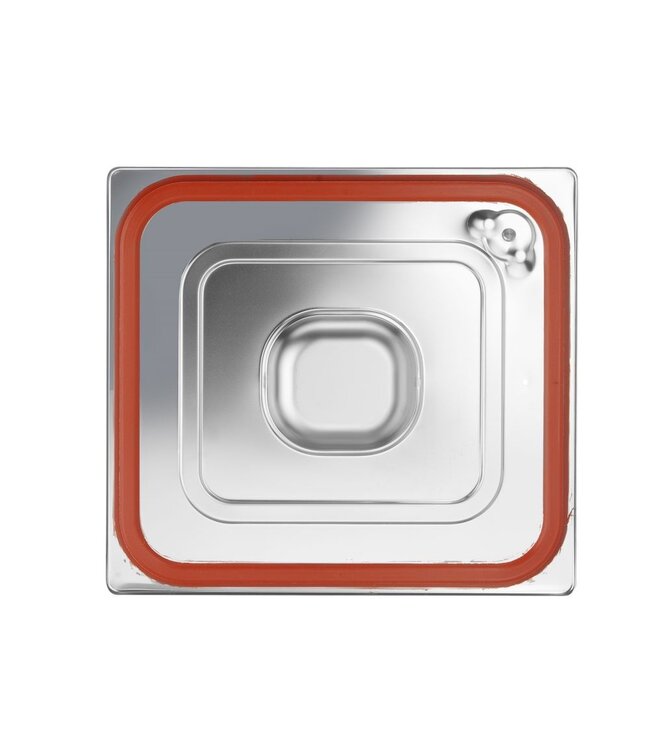 Gastronormdeksel rvs 2/3 waterdicht m/siliconenafdichting voor Profi Line GN containers- Hendi