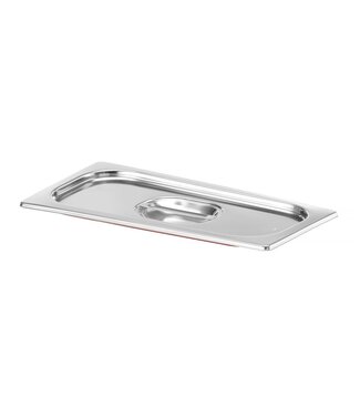 Hendi GN deksels rvs Gastronormdeksel rvs 1/3 waterdicht m/siliconenafdichting voor Profi Line GN containers- Hendi