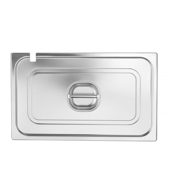 Gastronormdeksel rvs 1/1 met lepeluitsparing voor Profi Line GN containers- Hendi