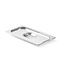 Hendi Gastronormdeksel rvs 1/3 met handgreepuitsparing voor Profi Line en Kitchen Line GN containers- Hendi