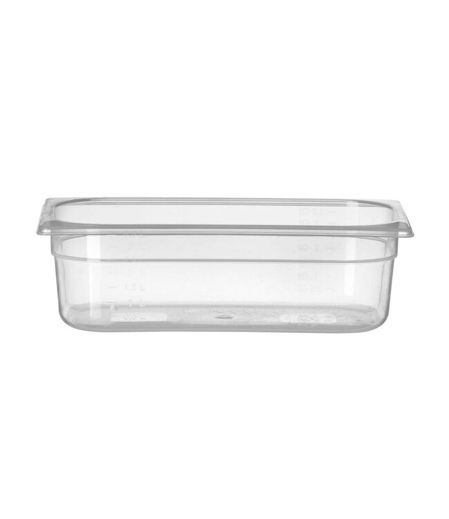 Gastronormbak PP(polypropyleen) 1/3-100 mm diep 4 ltr -40°C tot +80°C - Hendi