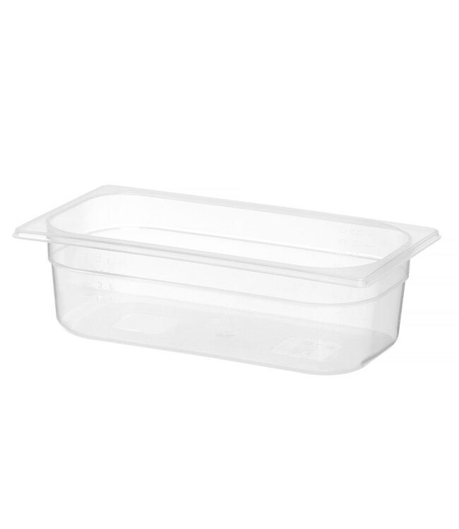 Gastronormbak PP(polypropyleen) 1/3-100 mm diep 4 ltr -40°C tot +80°C - Hendi