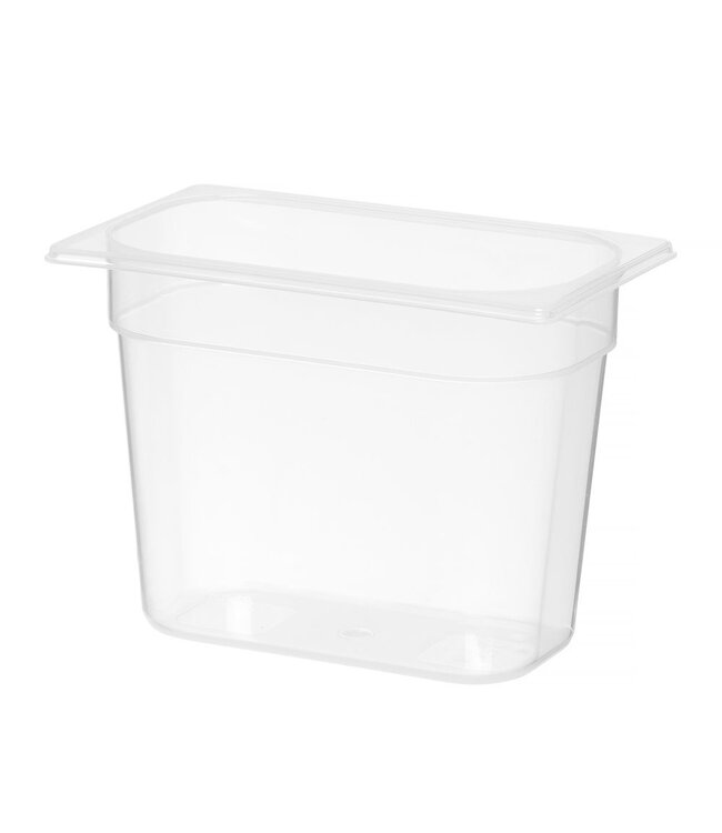 Gastronormbak PP(polypropyleen) 1/4-200 mm diep 5,5 ltr -40°C tot +80°C - Hendi