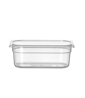 Hendi Gastronormbak PP(polypropyleen) 1/4-100 mm diep 2,8 ltr -40°C tot +80°C - Hendi