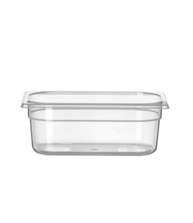 Gastronormbak PP(polypropyleen) 1/4-100 mm diep 2,8 ltr -40°C tot +80°C - Hendi