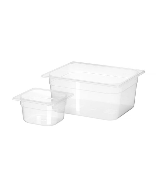 Gastronormbak PP(polypropyleen) 1/6-100 mm diep 1,6 ltr -40°C tot +80°C - Hendi