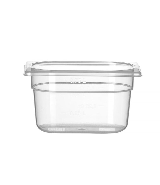 Gastronormbak PP(polypropyleen) 1/9-100 mm diep 1 ltr -40°C tot +80°C - Hendi