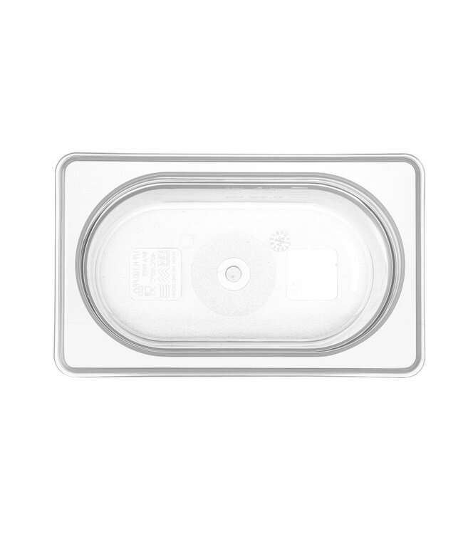 Gastronormbak PP(polypropyleen) 1/9-100 mm diep 1 ltr -40°C tot +80°C - Hendi
