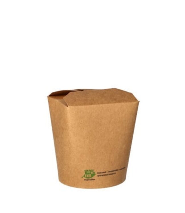 Bak disp karton/PE 460 ml oosterse maaltijdbak bruin - Fold-Pak | prijs & verp per 50 stuks