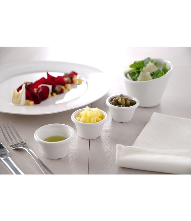 Ramekin Ø60x(h)35 mm PET kunststof ivoor 4,5 cl - Hendi | prijs & verp per 12 stuks