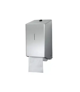M/EP Toiletpapierdispenser doprol RVS 135x155x270 mm (bxdxh)