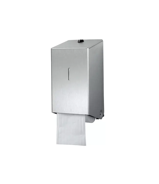 Toiletpapierdispenser doprol RVS 135x155x270 mm (bxdxh)