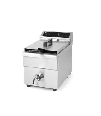 Hendi Inductie friteuse 8 ltr 288x619x408 mm (bxdxh) met aftapkraan 230V/3.500W Profi Line - Hendi