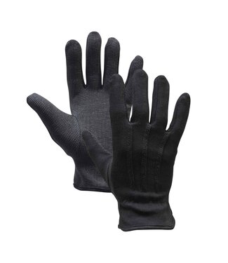 Serveerhandschoen zwart met PVC-nopjes maat M | prijs & verp per 10 stuks