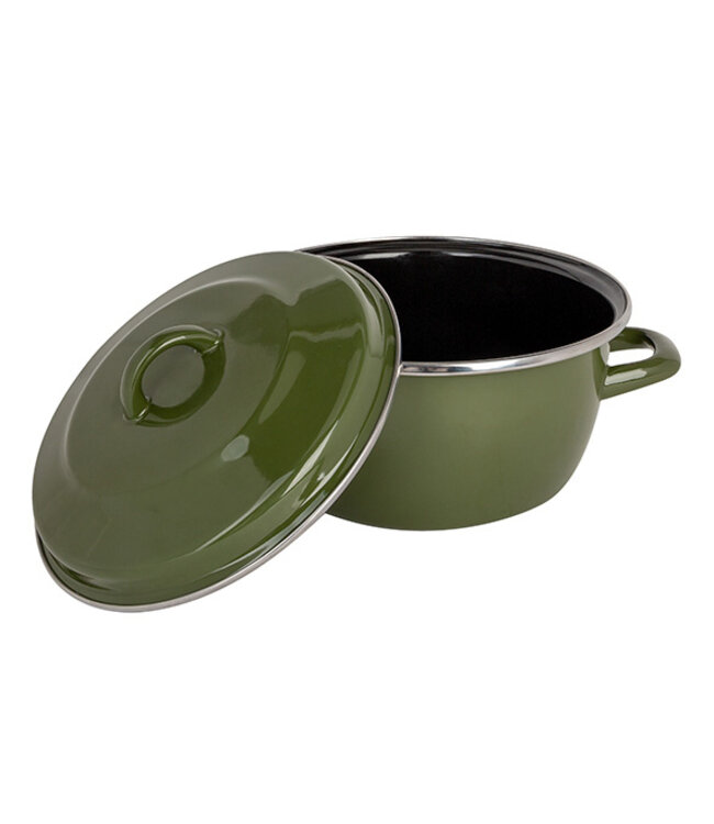 Kookpan Ø20x(h)10,5 cm geemaileerd 2,9 ltr groen Nonna - Cosy & Trendy | prijs & verp per 8 stuks