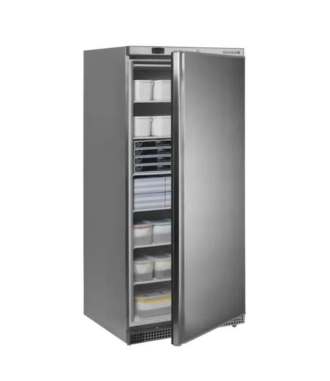 Opslagvriezer 461/420 ltr (br/netto inh.) 777x715x1720 mm (bxdxh) -10°C tot -24°C RVS UF550S - Tefcold