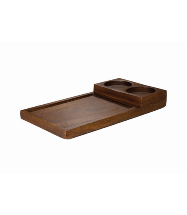 Serveerplank 28x15 cm met verhoging mangohout