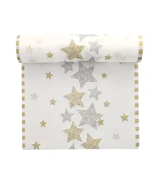Papstar Tafelloper 40cm x 24mtr airlade "Stardust" - Papstar | prijs & verp per 6 rol