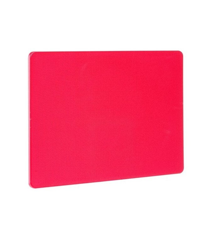Snijplank 450x300x10 mm HACCP Rood kunststof LDPE - Hendi