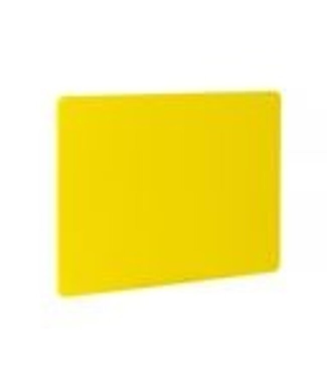 Snijplank 450x300x10 mm HACCP Geel kunststof LDPE - Hendi