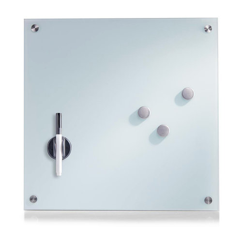 Mini whiteboard magnetisch 40 x 40 cm Zeller Present | inclusief accessoires