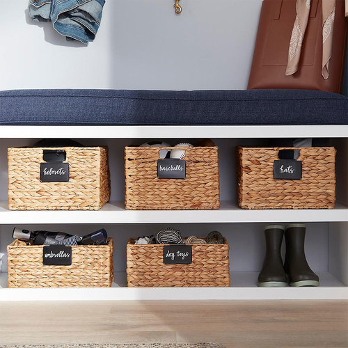 Metalen labels herschrijfbaar 4-stuks