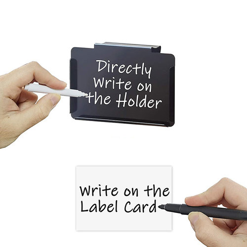 Metalen labels herschrijfbaar 4-stuks