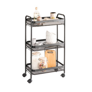 Zwarte trolley 3 niveaus Five®