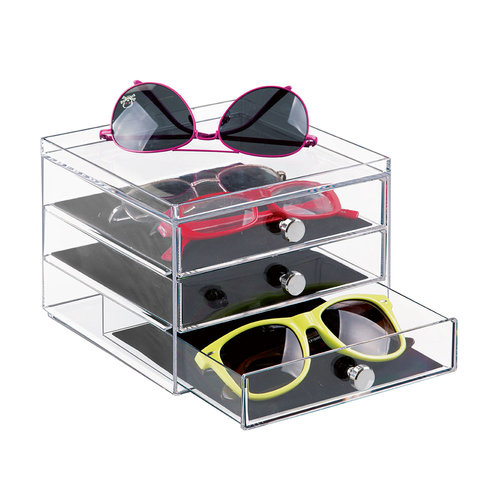 iDesign Brillen- en sieradenkastje met lades iDesign - Clarity