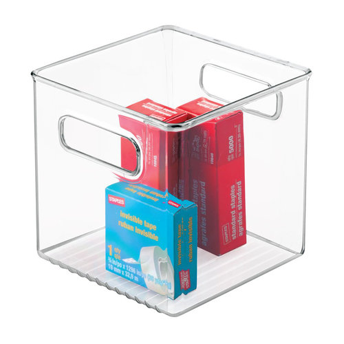 iDesign Opbergbakje met handvatten small vierkant iDesign