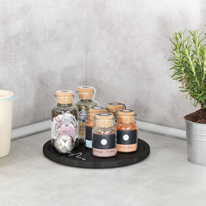 Wenko Metalen draaiplateau zwart plat model Wenko Metalen draaiplateau zwart plat model Wenko