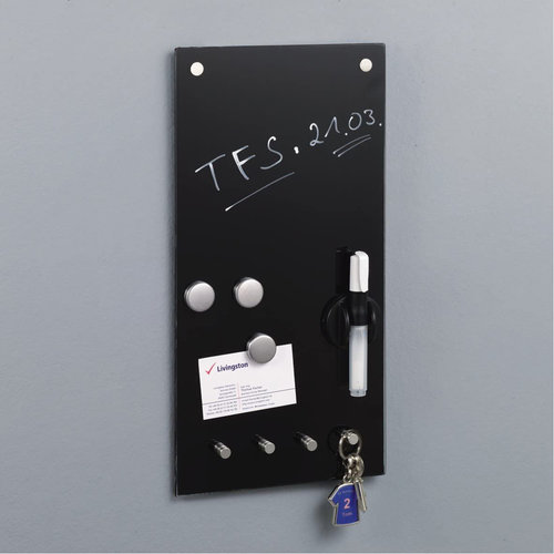 Zeller Present Magnetisch whiteboard  20 x 40 cm Zeller Present | inclusief accessoires