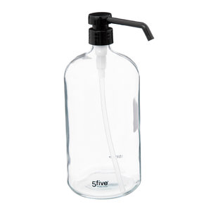 Five® Transparant zeeppompje glas 1 liter Five® Transparant zeeppompje glas 1 liter Five®