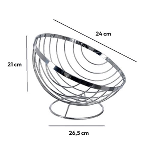 Five® Verchroomde design fruitschaal Five®