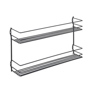 Tomado | Metaltex Kruidenrek zwart 2 etages Metaltex - Black edition