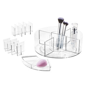 Draaiplateau voor make-up en cosmetica transparant iDesign - Sarah Tanno