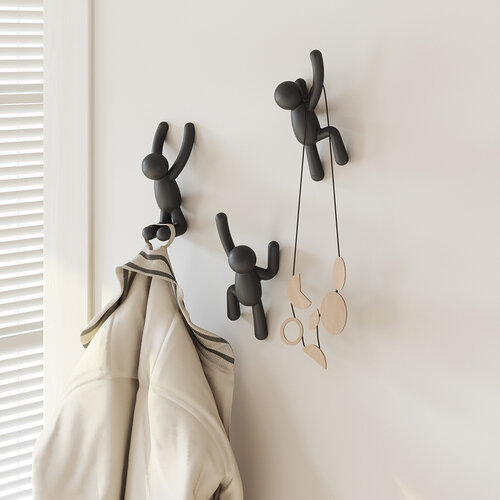 Umbra Buddy wandhaken zwart Umbra