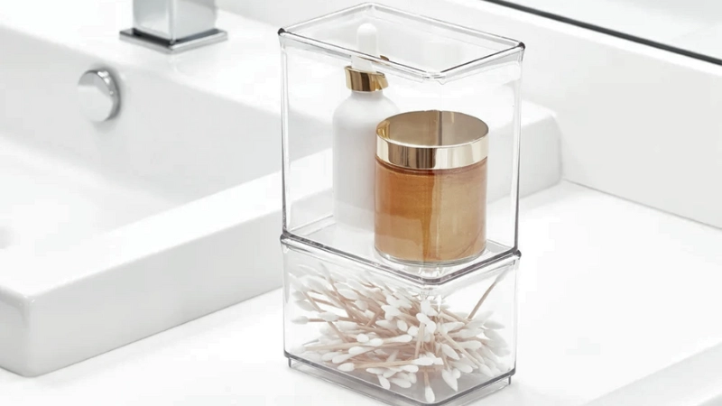 Wattenschijfjes en staafjeshouder stapelbaar