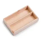 Houten opbergkist 30 x 20 x 15 cm Zeller Present | uitneembare indeling