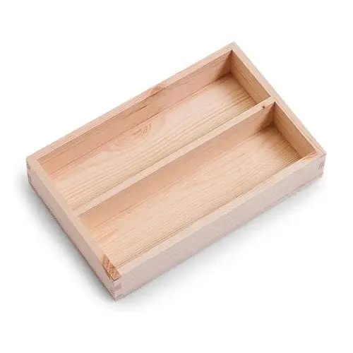 Zeller Present Houten opbergkist 30 x 20 x 15 cm Zeller Present | uitneembare indeling