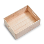 Houten opbergbox 40 x 30 x 15 cm Zeller Present | uitneembare indeling