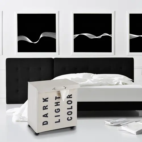 Wenko Verrijdbare wasmand 3 vakken Wenko