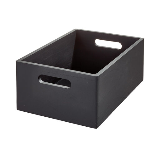 The Home Edit The Home Edit zwarte opbergboxen hout - Wooden Onyx Collection