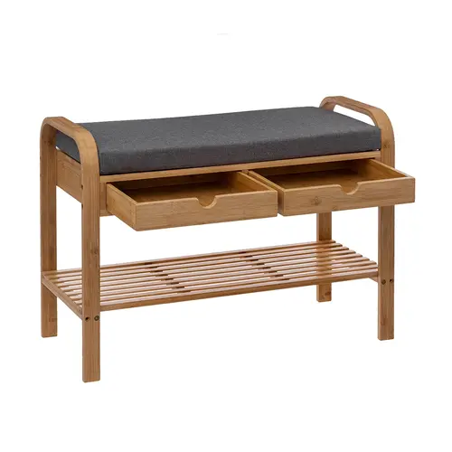 Five® Bamboe schoenenbank met kussen Five® Five® Bamboe schoenenbank met kussen Five®