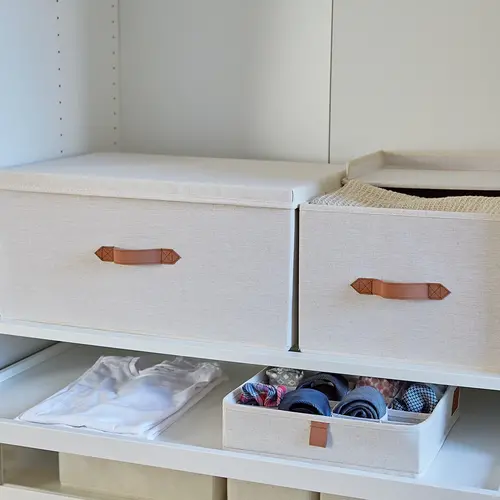 Store It Opbergdoos beige kledingkast medium Store It
