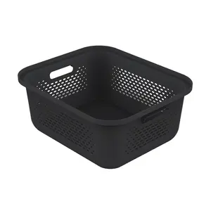 Zwarte kunststof mand Ezystorage