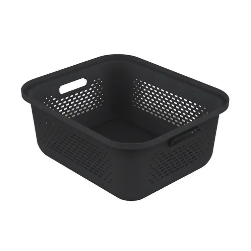 Ezystorage Zwarte kunststof mand Ezystorage